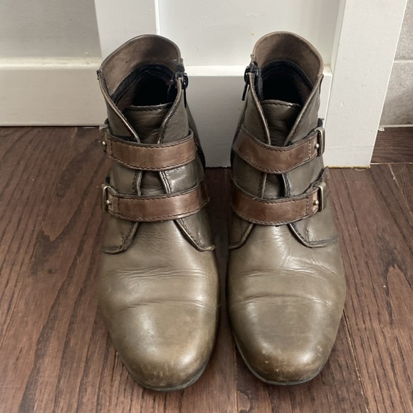 Taos | Greyish Brown Leather Ankle Boots - 39/8 - Picture 3 of 9